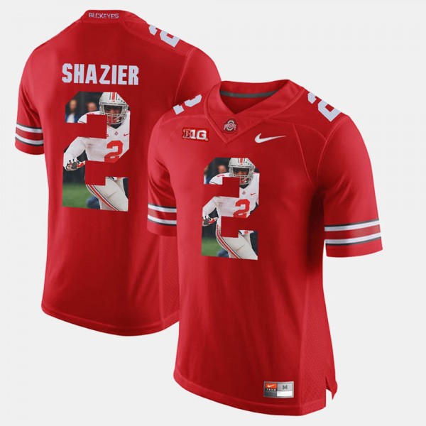 Ohio State Buckeyes Ryan Shazier Men's #2 Scarlet Pictorial Fashion College Football Jersey 2404EPOA0